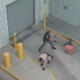 Newly released security footage shows police officer firing a single shot at a handcuffed man.
Screenshot/El Paso Times